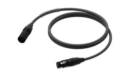 ProCab DMX/AES XLR han > XLR hun m/sort Neutrik - 3 m
