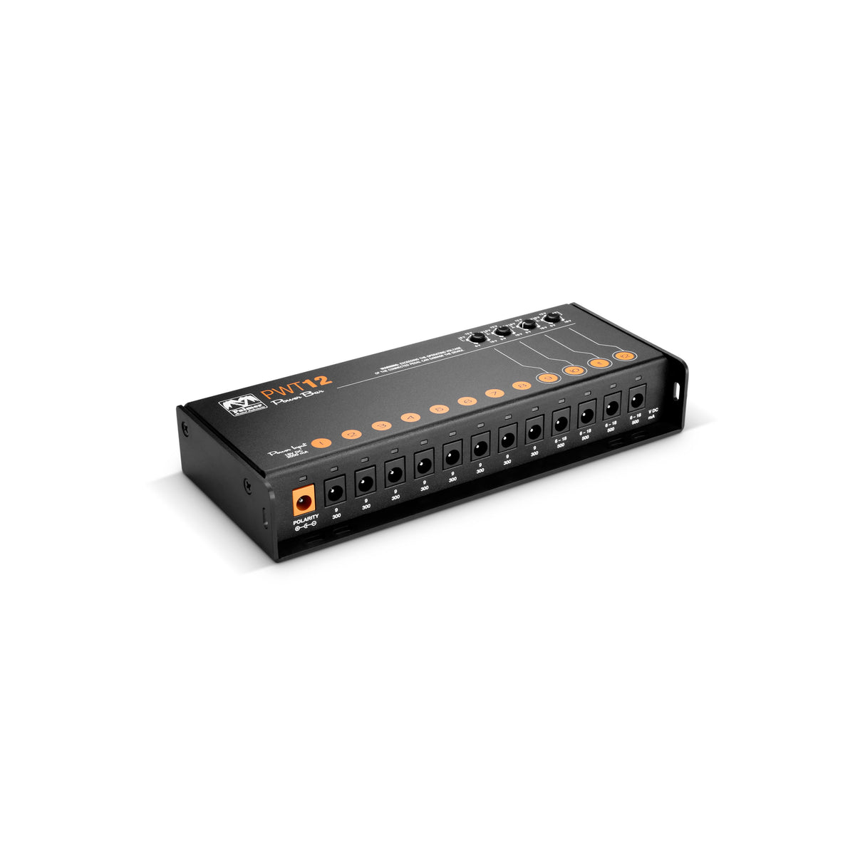 Palmer PWT 12 MK 2 – Universal strømforsyning til pedalboard med 12 udgange