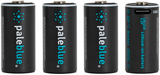 Pale Blue CR123 Rechargeable Batteries 4-Pack