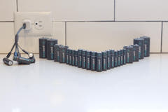 Pale Blue Home Conversion Kit 4x9V/4xD/12xAA/8xAAA