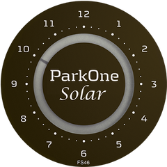 ParkOne Solar Orologio Parcheggio, Nero