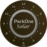 ParkOne Solar Parking Meter, Black