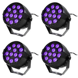 Partypack med 4 x UV LED Spots