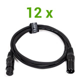 DMX Kabel Pakke (12x0,5m)