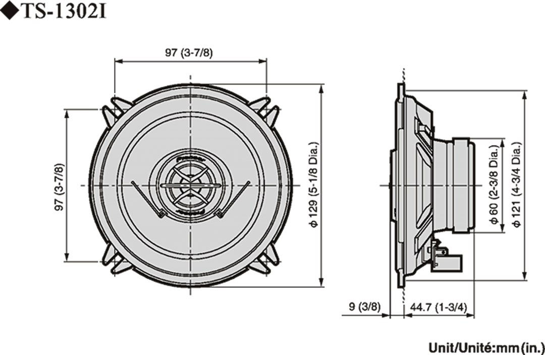 Pioneer TS-1302i Bilhøjttaler (13cm, 5,25")