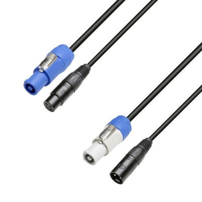 Cavo combinato Powercon & XLR (3 Metri - DMX)
