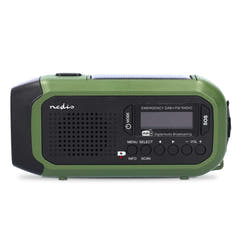 Radio d'emergenza portatile con manovella