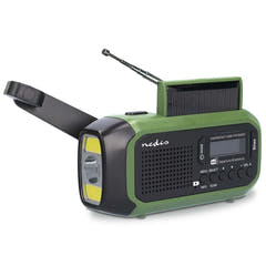 Radio d'emergenza portatile con manovella