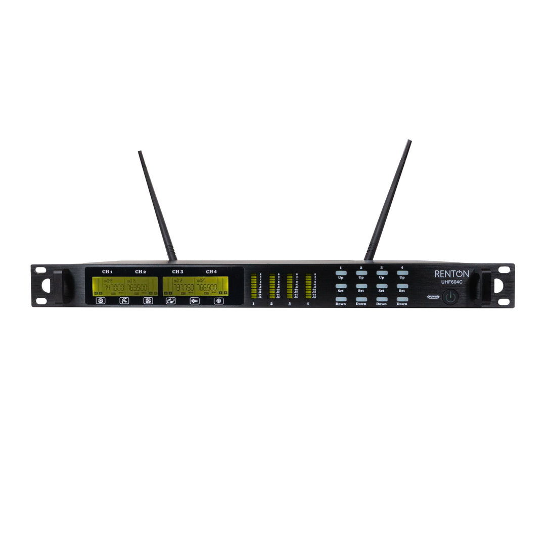 Renton Pro Sistema Microfonico Conferenza Wireless (4 canali)