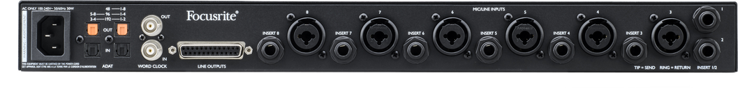Focusrite Clarett+ Octopre Microfoni Preamp