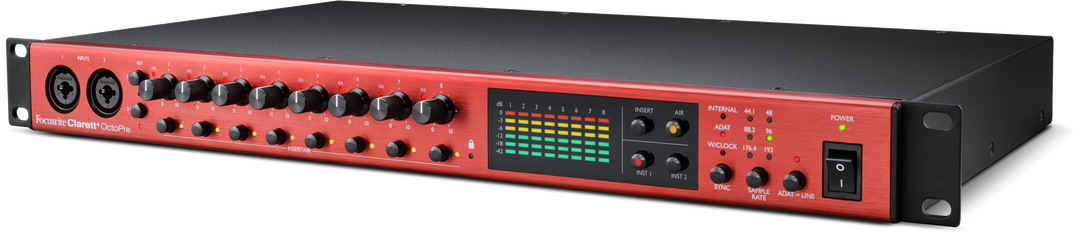 Focusrite Clarett+ Octopre Microfoni Preamp