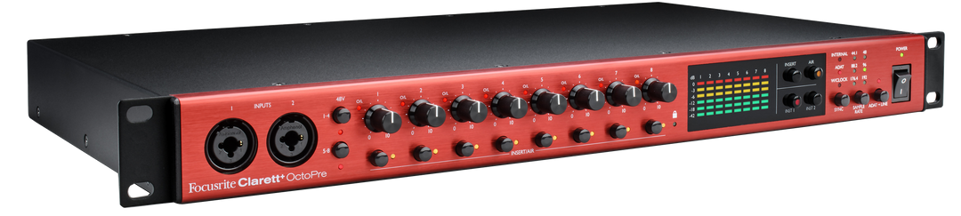 Focusrite Clarett+ Octopre Microfoni Preamp