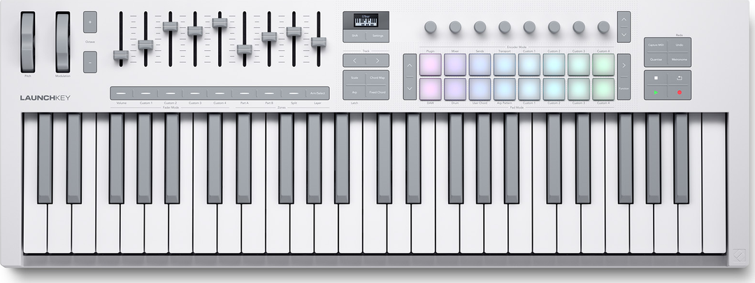 Novation Launchkey 49 MK4 MIDI-Keyboard (Bianco)