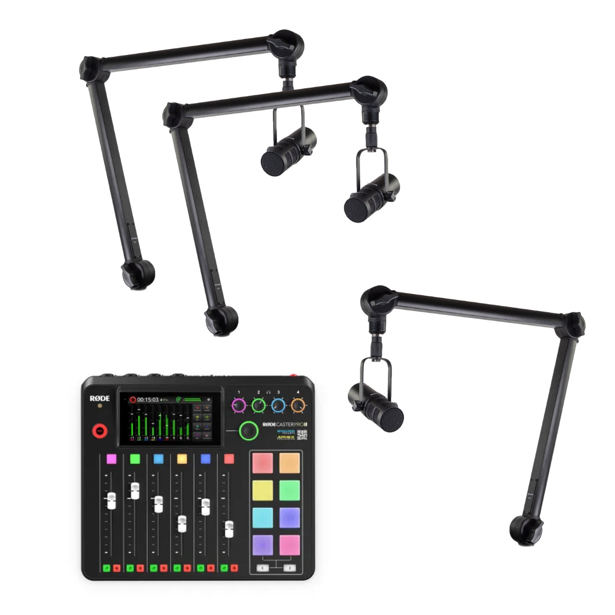 RØDE Rødecaster Pro II Podcast Package (3 People)