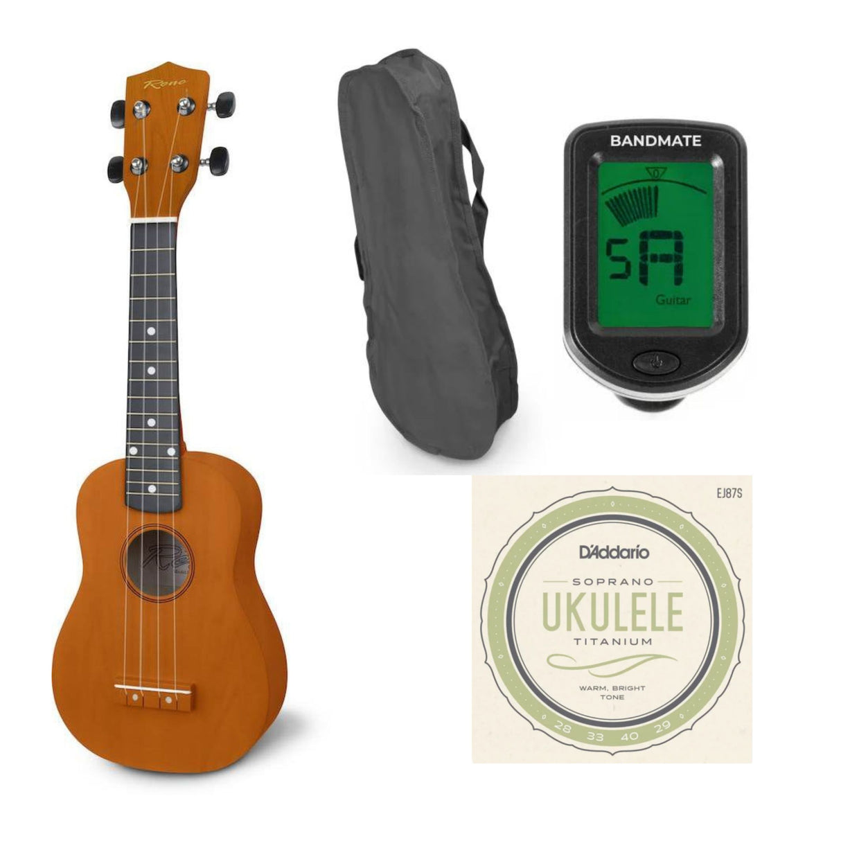 Reno RU150 Soprano Ukulele (Naturale) Startpakke