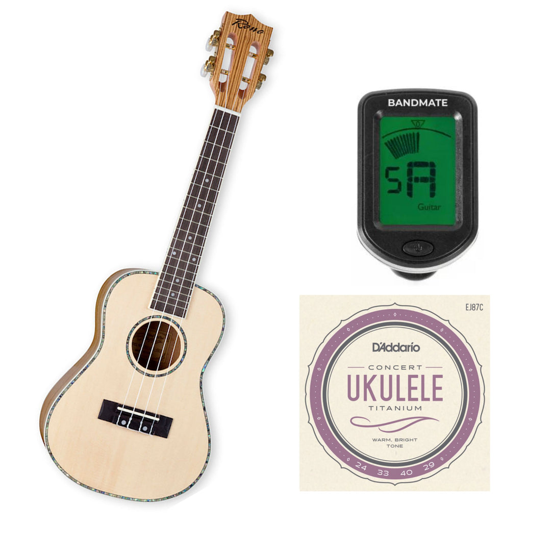 Reno RU320 Grand Concert Ukulele (Naturale) Startpakke