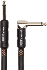 Roland "Nickel" Instrument Cable 6.3mm Jack mono to 6.3mm Angle Jack mono