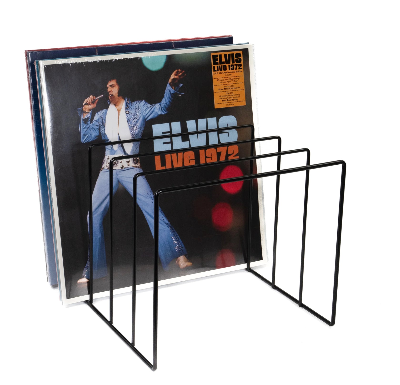 Studio 57 - Porta dischi in vinile in metallo (Black)