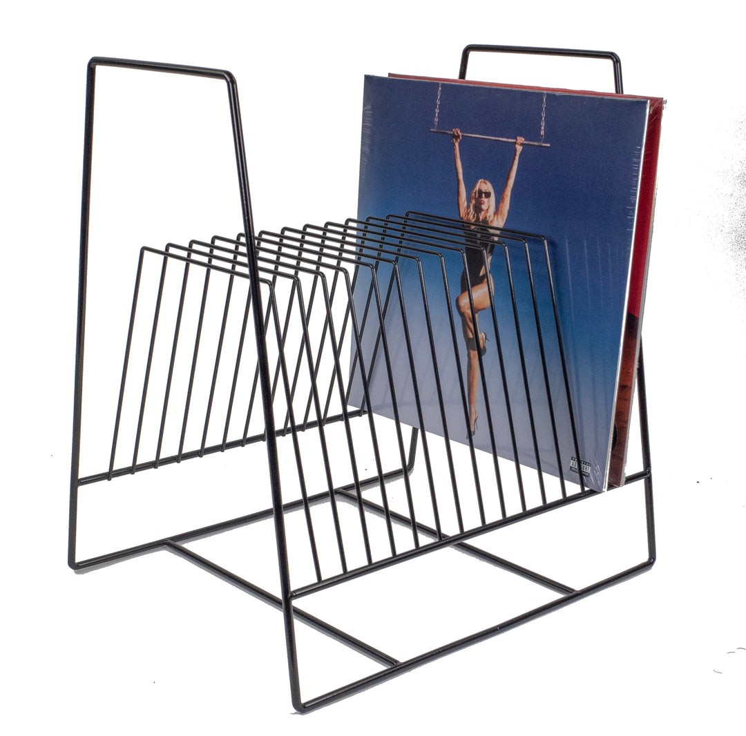 Studio 57 - Stand per dischi in vinile in metallo (Black)