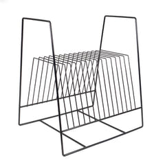 Studio 57 - Stand per dischi in vinile in metallo (Black)