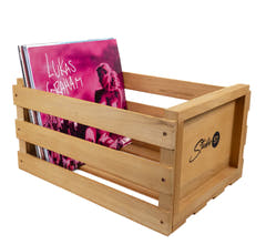 Studio 57 - Cassa per dischi LP (Legno chiaro)