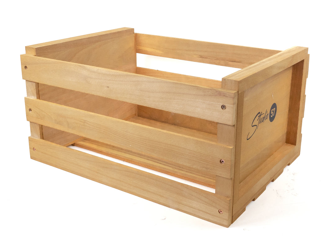 Studio 57 - Cassa per dischi LP (Legno chiaro)