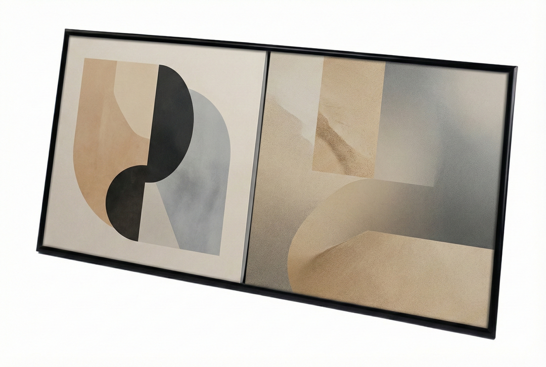 Studio 57 - Cornice per 2 pezzi di dischi in vinile 12" (Black)