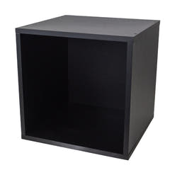 Studio 57 - Mensola di stoccaggio per dischi in vinile (36,5 x 36,5 cm, Black)