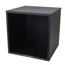 Studio 57 - Mensola di stoccaggio per dischi in vinile (36,5 x 36,5 cm, Black)