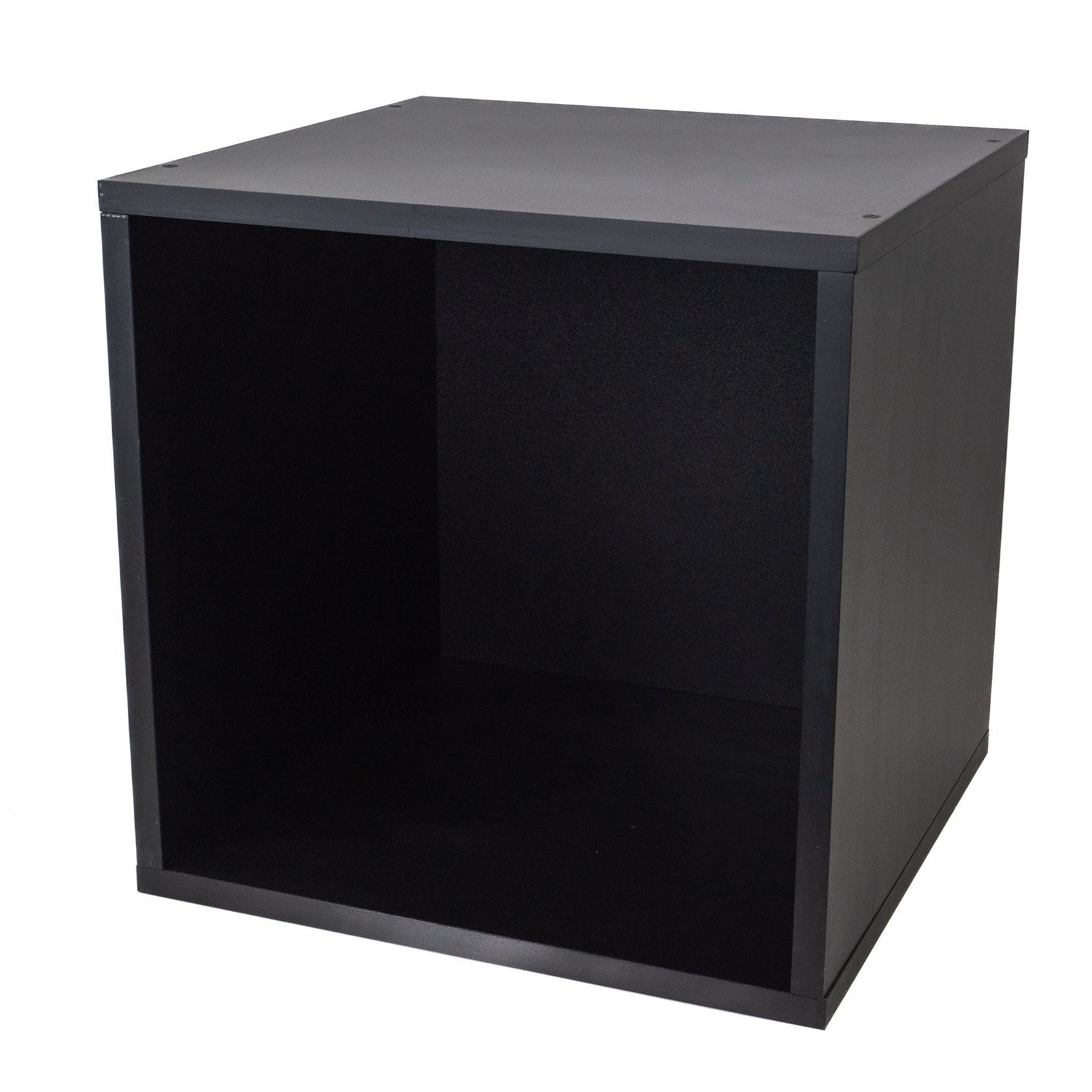 Studio 57 - Mensola di stoccaggio per dischi in vinile (36,5 x 36,5 cm, Black)
