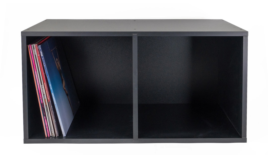 Studio 57 - Mensola di stoccaggio per dischi in vinile (71,5 x 36,5 cm, Black)