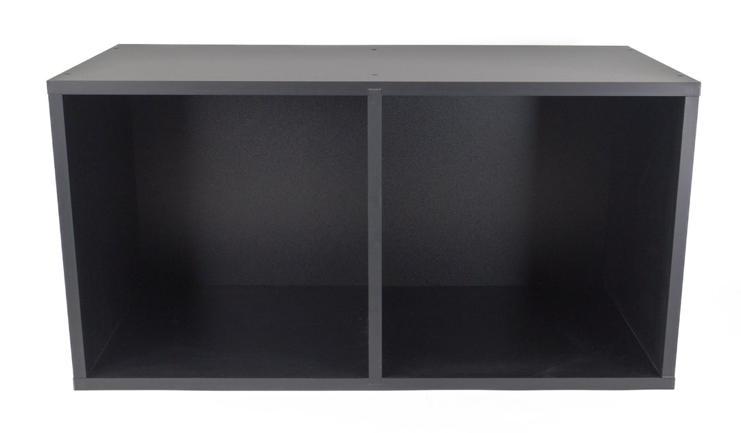 Studio 57 - Mensola di stoccaggio per dischi in vinile (71,5 x 36,5 cm, Black)