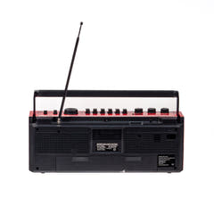 Studio 57 - Lettore di cassette con FM e Bluetooth, Rosso