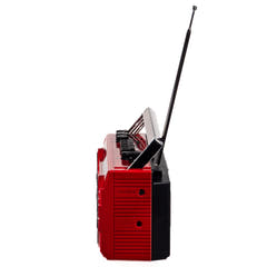 Studio 57 - Lettore di cassette con FM e Bluetooth, Rosso