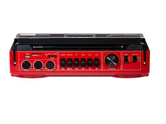 Studio 57 - Lettore di cassette con FM e Bluetooth, Rosso
