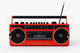 Studio 57 Lettore cassette con FM e Bluetooth, Rosso