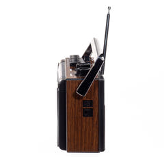Studio 57 - Lettore di cassette con FM e Bluetooth, Marrone