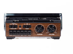 Studio 57 - Lettore di cassette con FM e Bluetooth, Marrone