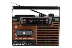 Studio 57 - Lettore di cassette con FM e Bluetooth, Marrone