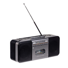 Studio 57 - Lettore di cassette con FM e Bluetooth, Grigio