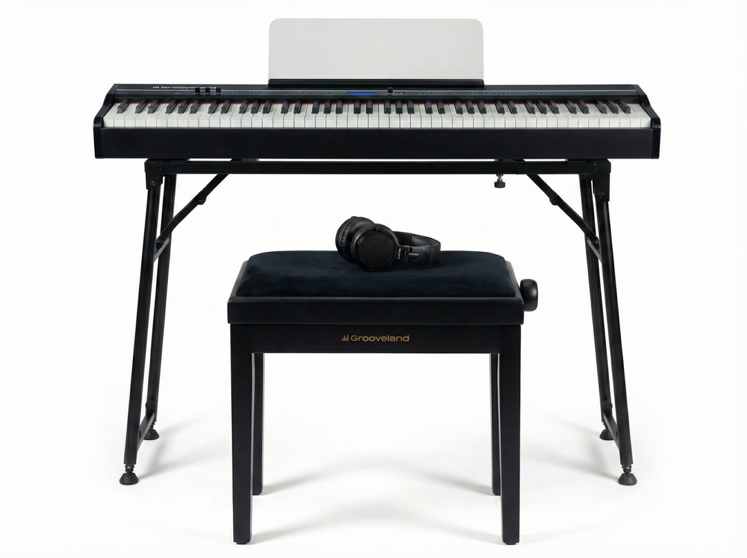 Grooveland FP80 El Klaver (Sort) Komplet Pakke