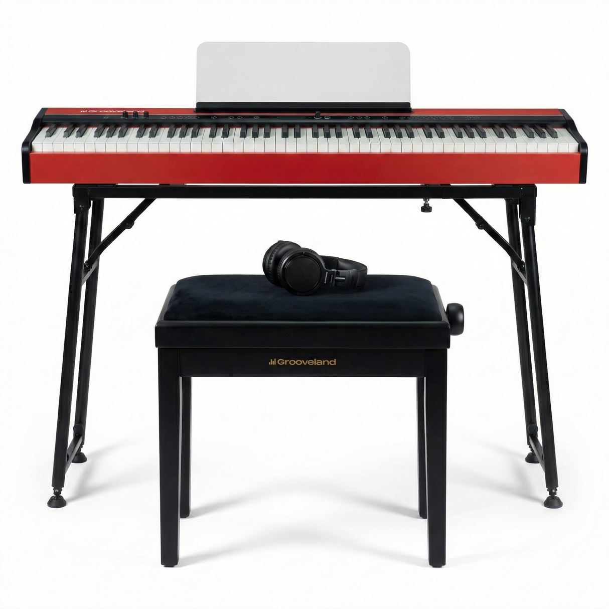 Grooveland FP80 El Klaver (Rød) Komplet Bundle