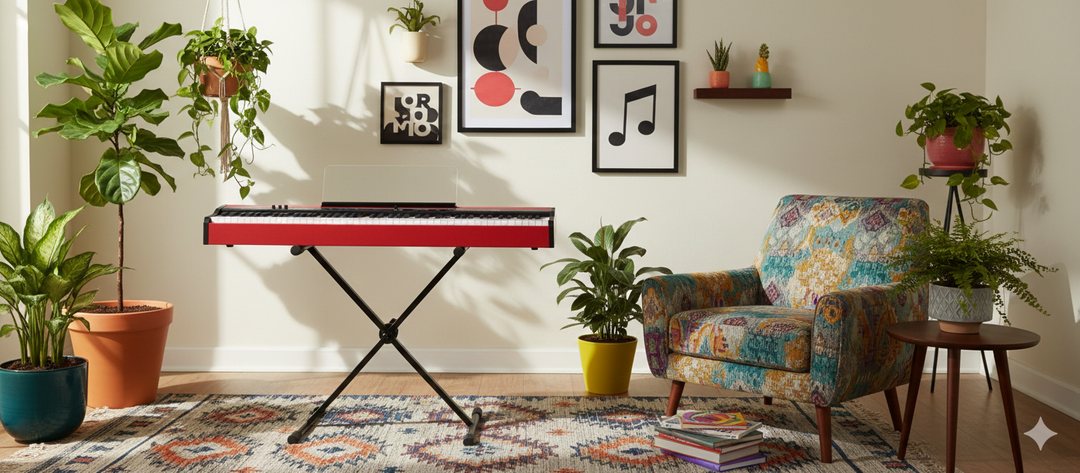 Grooveland FP80 Pianoforte elettrico (Rosso)