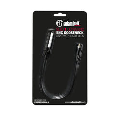 Adam Hall Stands SLED 1 ULTRA BNC - lampada a collo di cigno BNC con 4 COB-LED'er