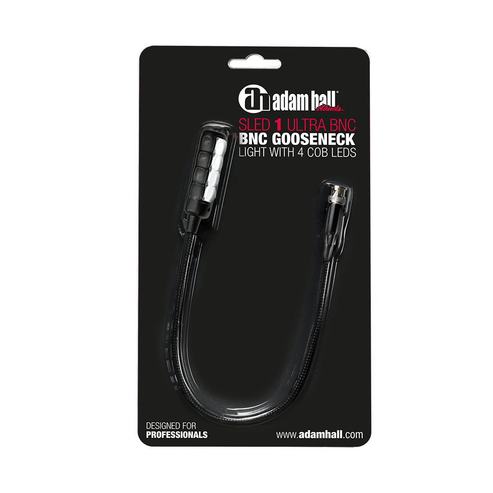 Adam Hall Stands SLED 1 ULTRA BNC - lampada a collo di cigno BNC con 4 COB-LED'er