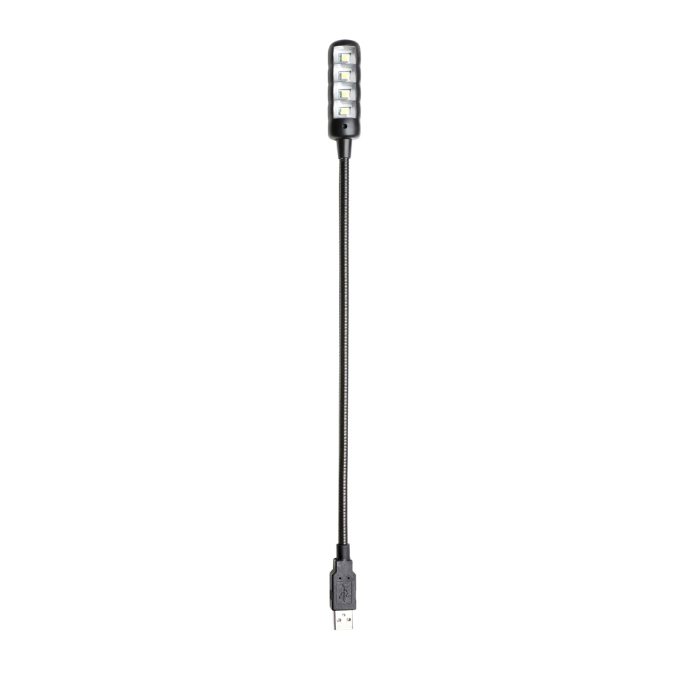 Adam Hall Stands SLED 1 ULTRA USB C - Lampada a collo di cigno, connettore USB, 4 COB-LED e colori opzionali