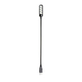 Adam Hall Stands SLED 1 ULTRA USB - svanehalslampe, USB-stik, 4 COB-LED’er