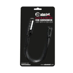 Adam Hall Stands SLED 1 ULTRA USB - lampada a collo di cigno, connettore USB, 4 COB-LED