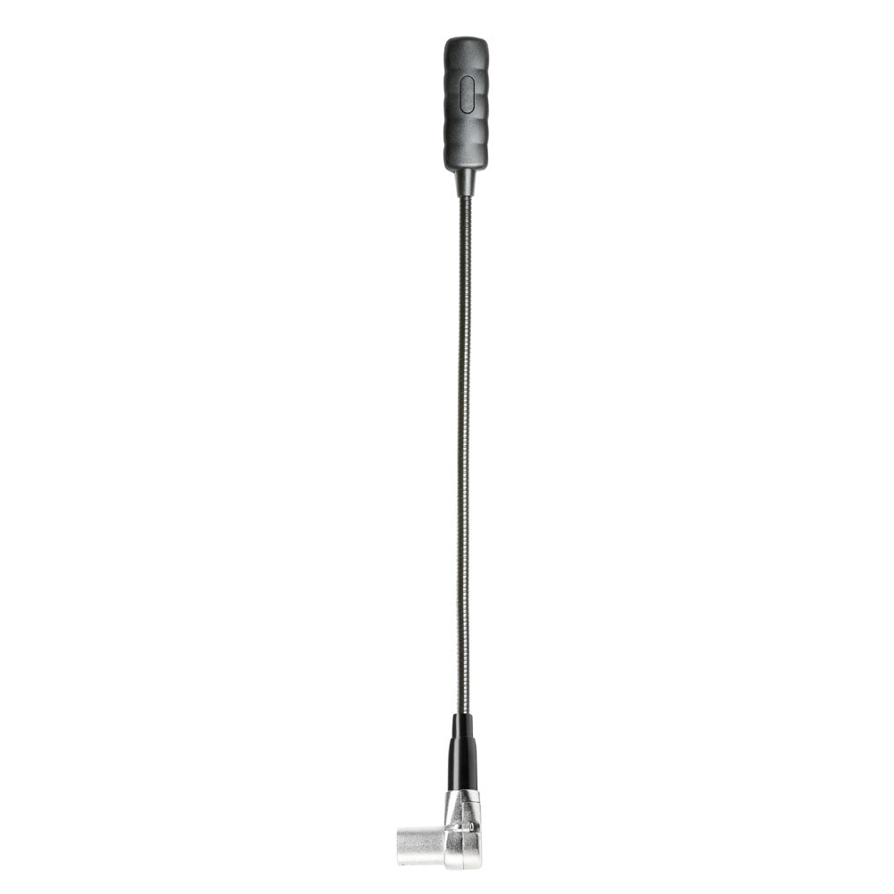 Adam Hall Stands SLED 1 ULTRA XLR 4 A - Lampada a collo di cigno XLR angolata a 4 poli con 4 COB-LED