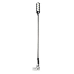 Adam Hall Stands SLED 1 ULTRA XLR 4 A - Lampada a collo di cigno XLR angolata a 4 poli con 4 COB-LED